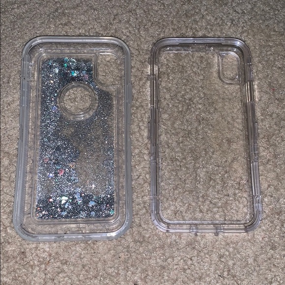 iPhone XR clear glitter gel case - Picture 2 of 7